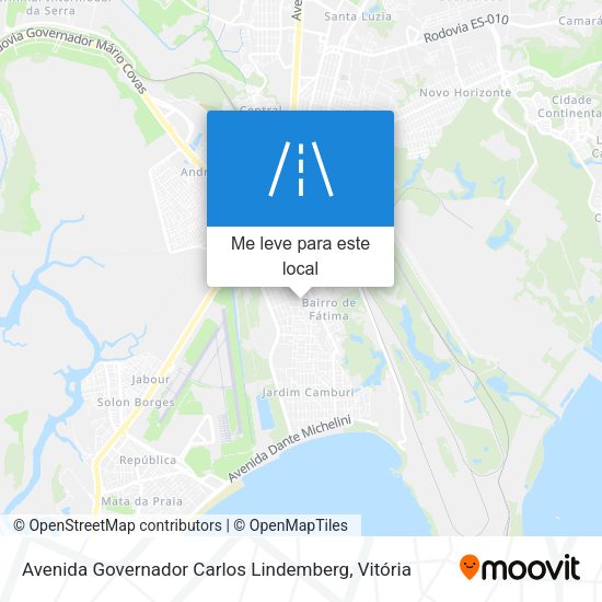 Avenida Governador Carlos Lindemberg mapa