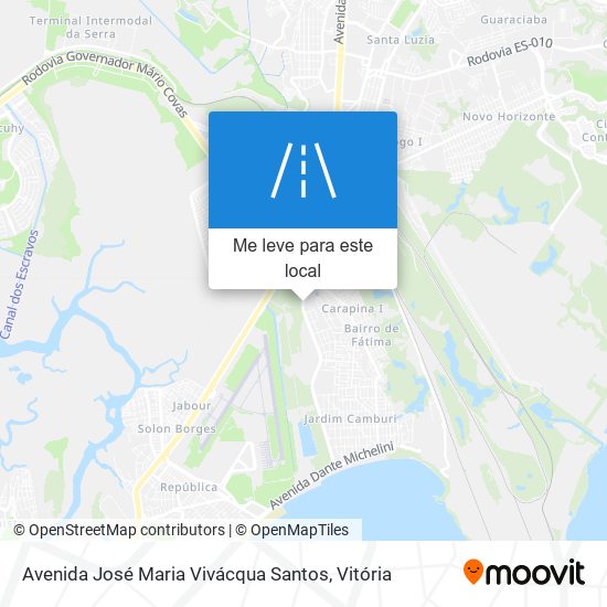 Avenida José Maria Vivácqua Santos mapa