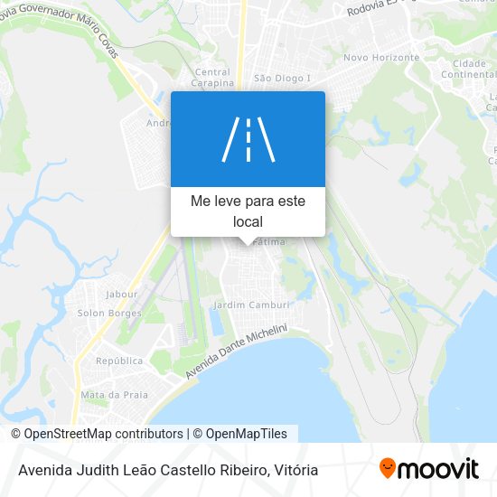 Avenida Judith Leão Castello Ribeiro mapa