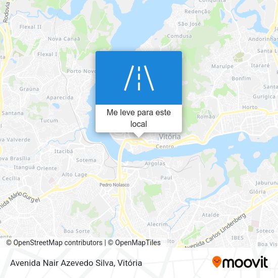 Avenida Nair Azevedo Silva mapa