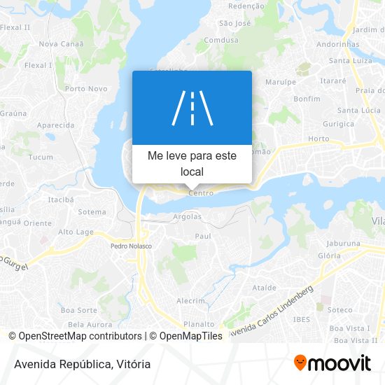 Avenida República mapa