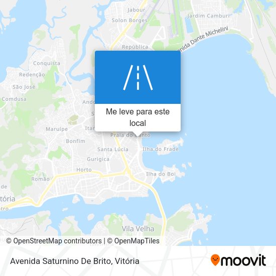 Avenida Saturnino De Brito mapa