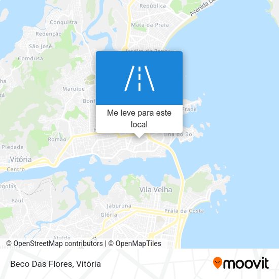Beco Das Flores mapa