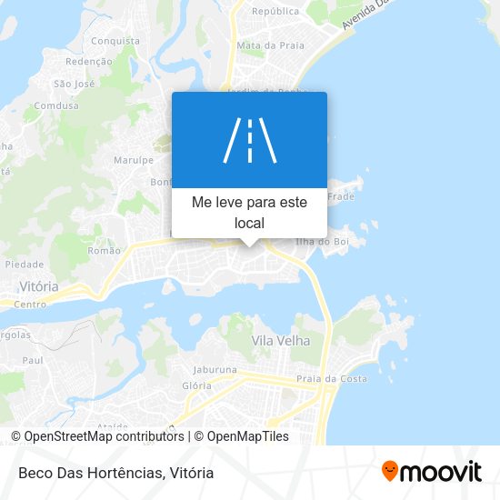 Beco Das Hortências mapa