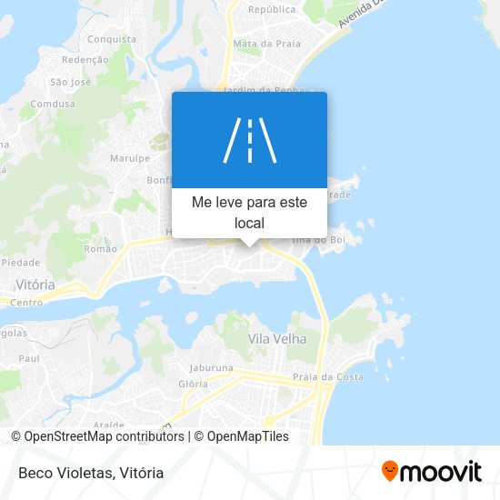 Beco Violetas mapa