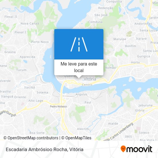 Escadaria Ambrósioo Rocha mapa