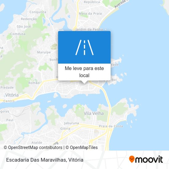 Escadaria Das Maravilhas mapa
