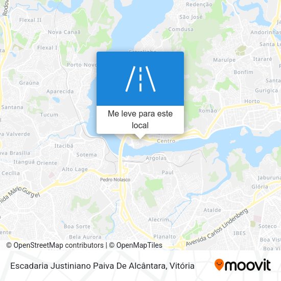 Escadaria Justiniano Paiva De Alcântara mapa