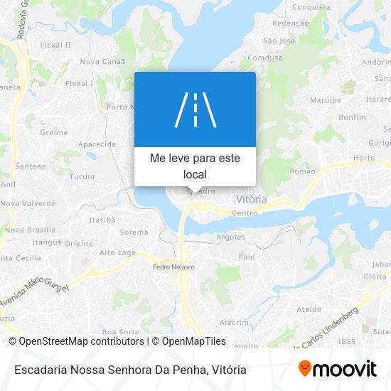 Escadaria Nossa Senhora Da Penha mapa