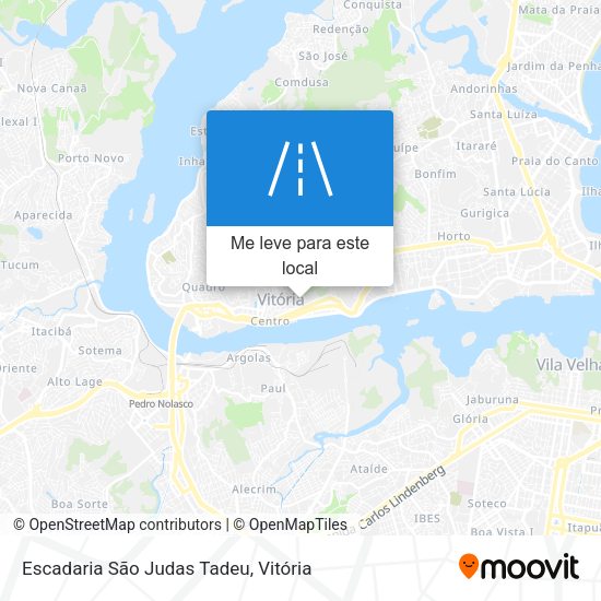 Escadaria São Judas Tadeu mapa