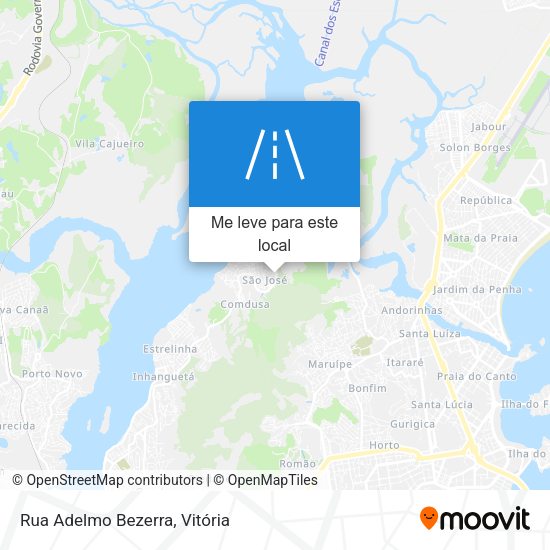 Rua Adelmo Bezerra mapa