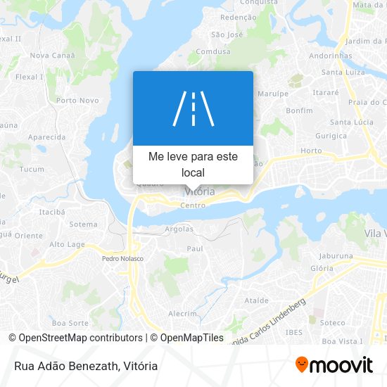 Rua Adão Benezath mapa