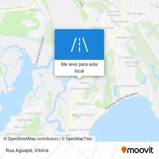 Rua Aguapé mapa