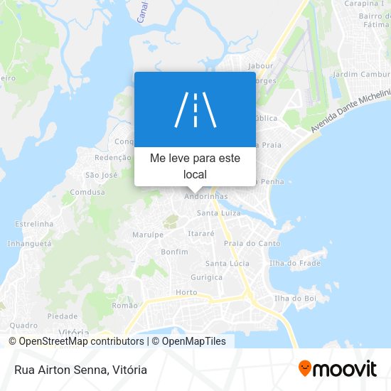 Rua Airton Senna mapa