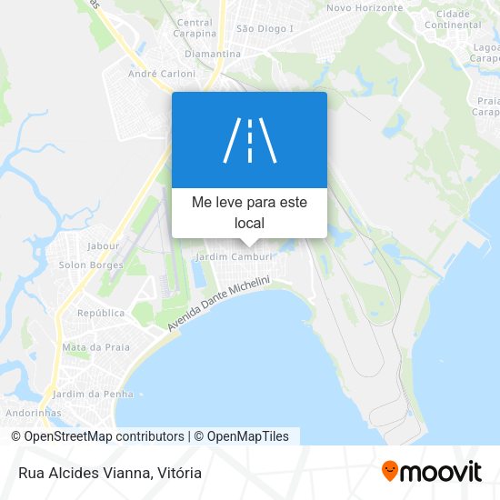 Rua Alcides Vianna mapa