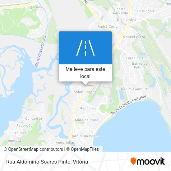 Rua Aldomirio Soares Pinto mapa