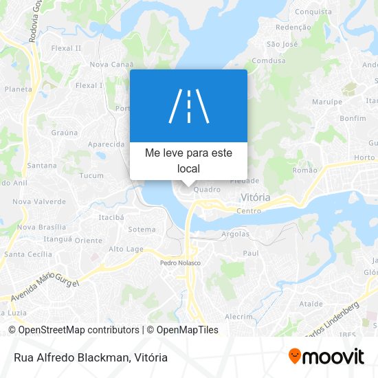 Rua Alfredo Blackman mapa