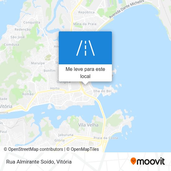 Rua Almirante Soído mapa