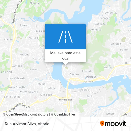 Rua Alvimar Silva mapa