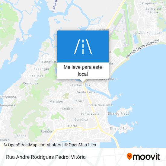 Rua Andre Rodrigues Pedro mapa
