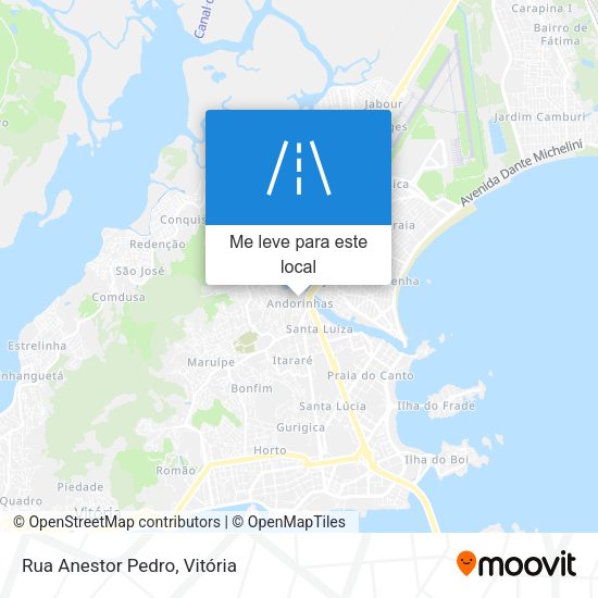 Rua Anestor Pedro mapa