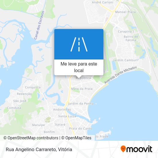 Rua Angelino Carrareto mapa