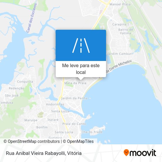 Rua Anibal Vieira Rabayolli mapa