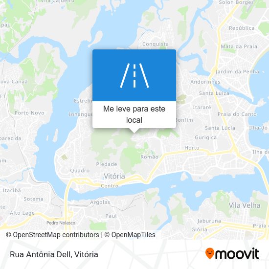Rua Antônia Dell mapa