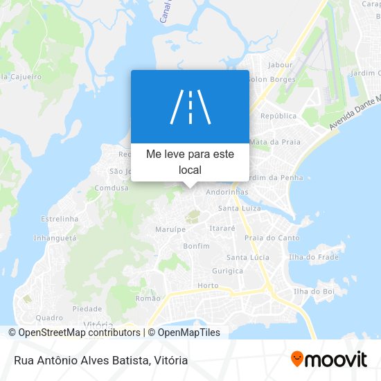 Rua Antônio Alves Batista mapa
