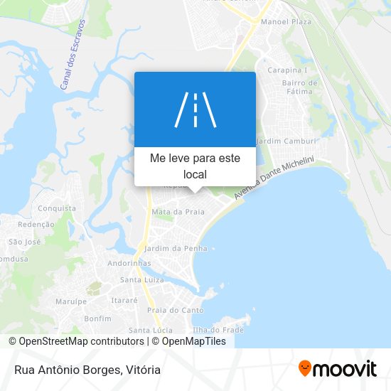Rua Antônio Borges mapa