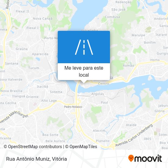 Rua Antônio Muniz mapa
