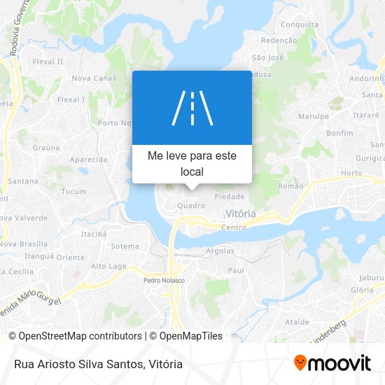 Rua Ariosto Silva Santos mapa