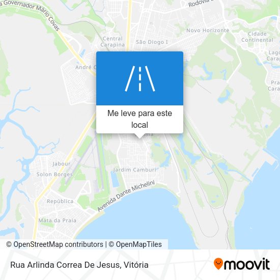 Rua Arlinda Correa De Jesus mapa