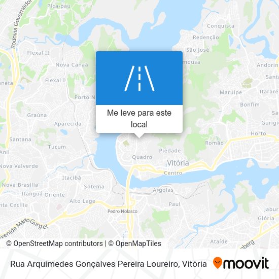 Rua Arquimedes Gonçalves Pereira Loureiro mapa
