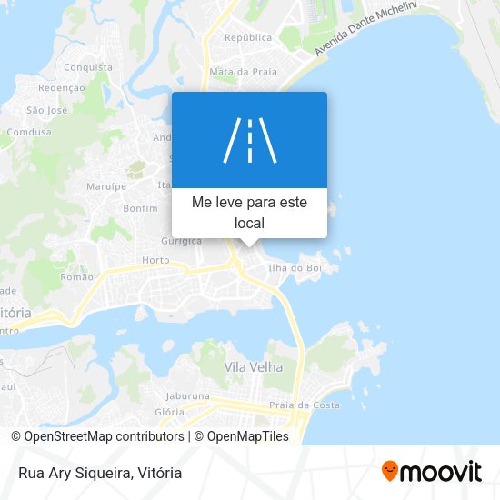 Rua Ary Siqueira mapa