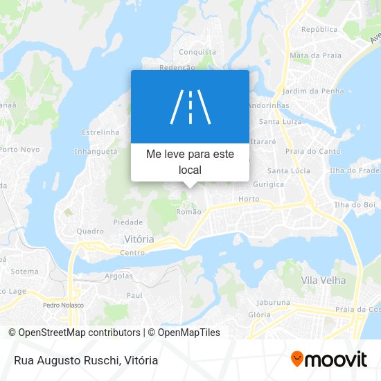 Rua Augusto Ruschi mapa