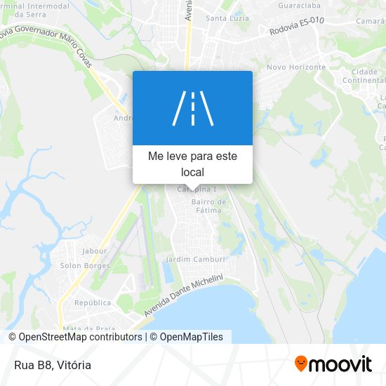 Rua B8 mapa