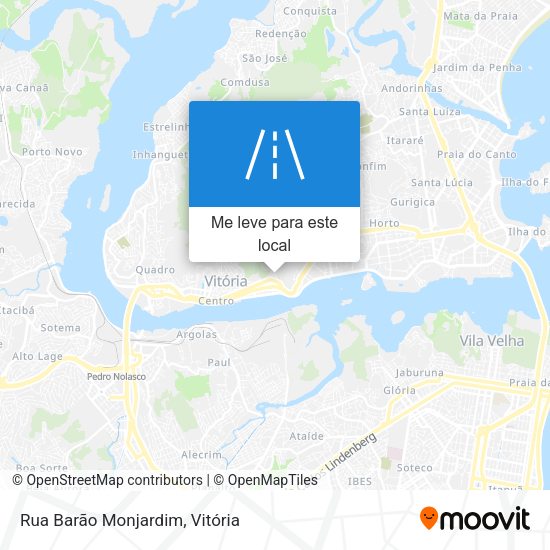 Rua Barão Monjardim mapa