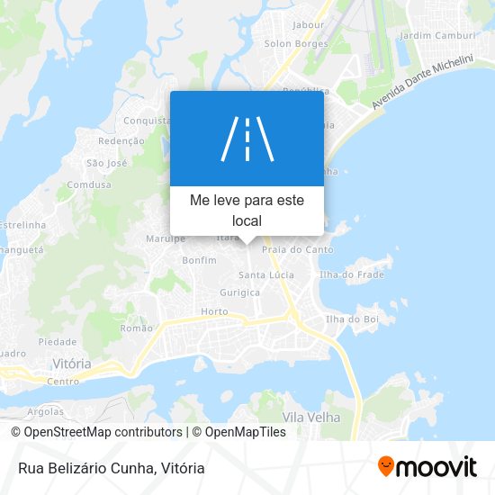 Rua Belizário Cunha mapa