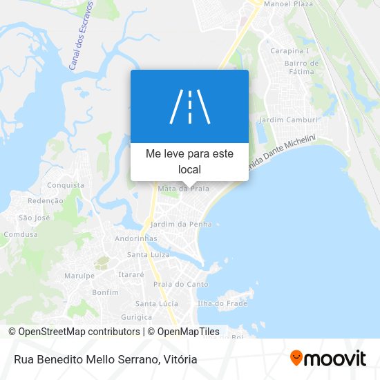 Rua Benedito Mello Serrano mapa