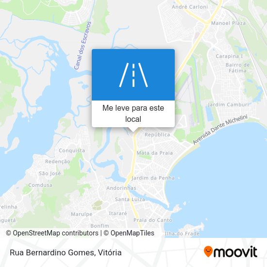 Rua Bernardino Gomes mapa