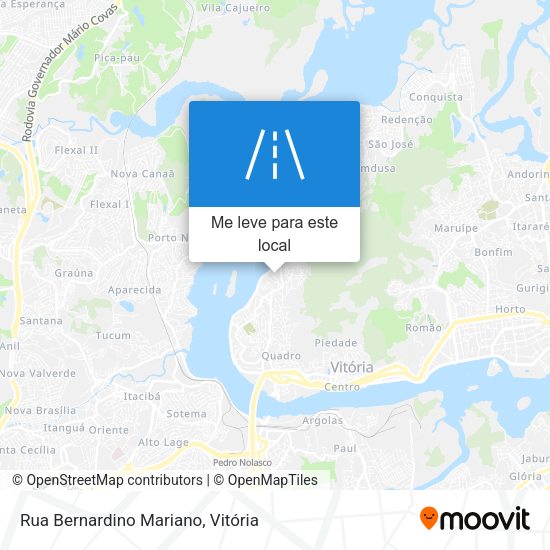 Rua Bernardino Mariano mapa