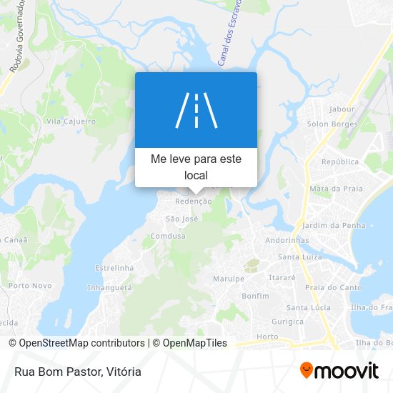 Rua Bom Pastor mapa