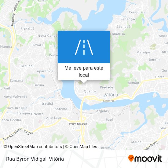 Rua Byron Vidigal mapa