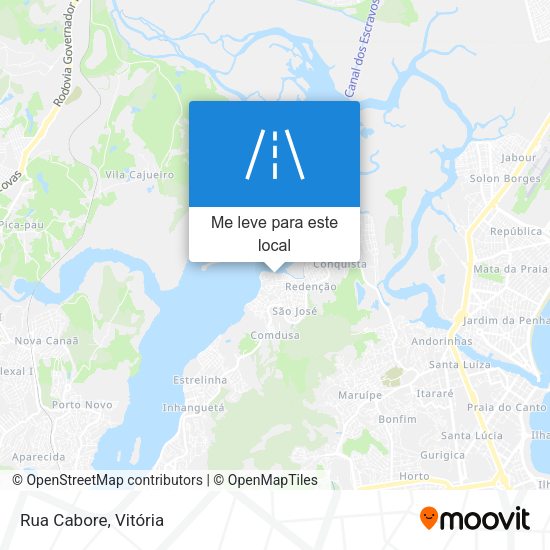 Rua Cabore mapa