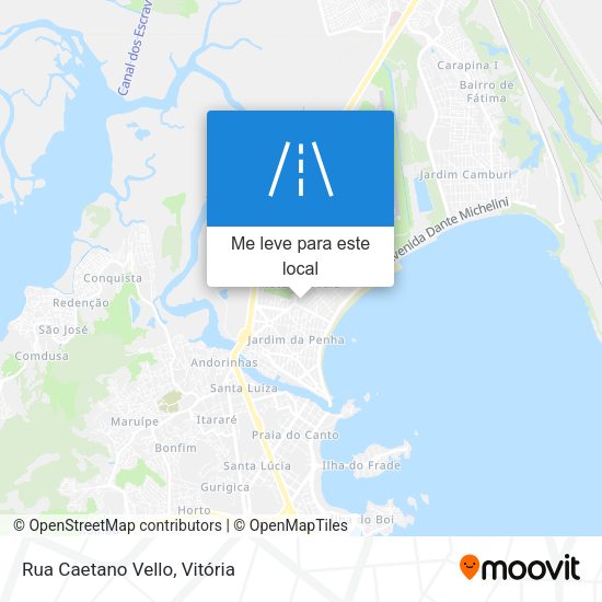 Rua Caetano Vello mapa