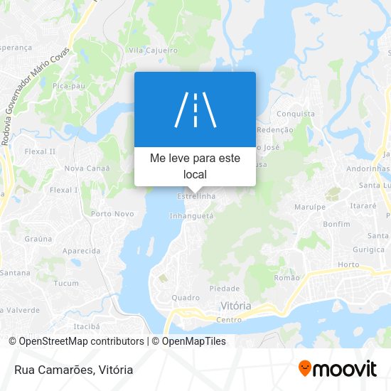Rua Camarões mapa