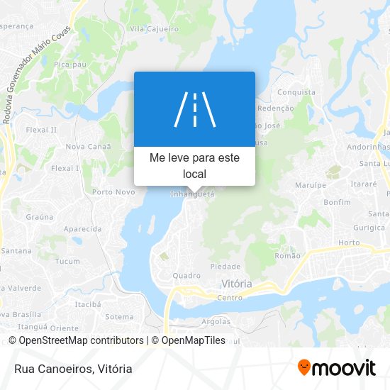 Rua Canoeiros mapa