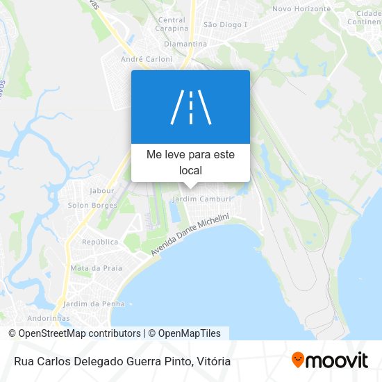 Rua Carlos Delegado Guerra Pinto mapa