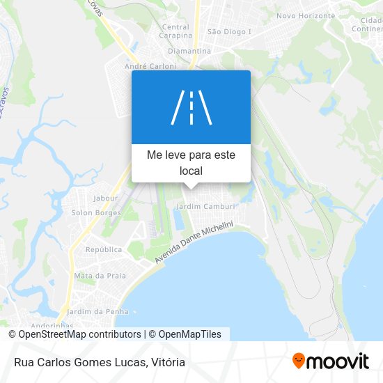 Rua Carlos Gomes Lucas mapa